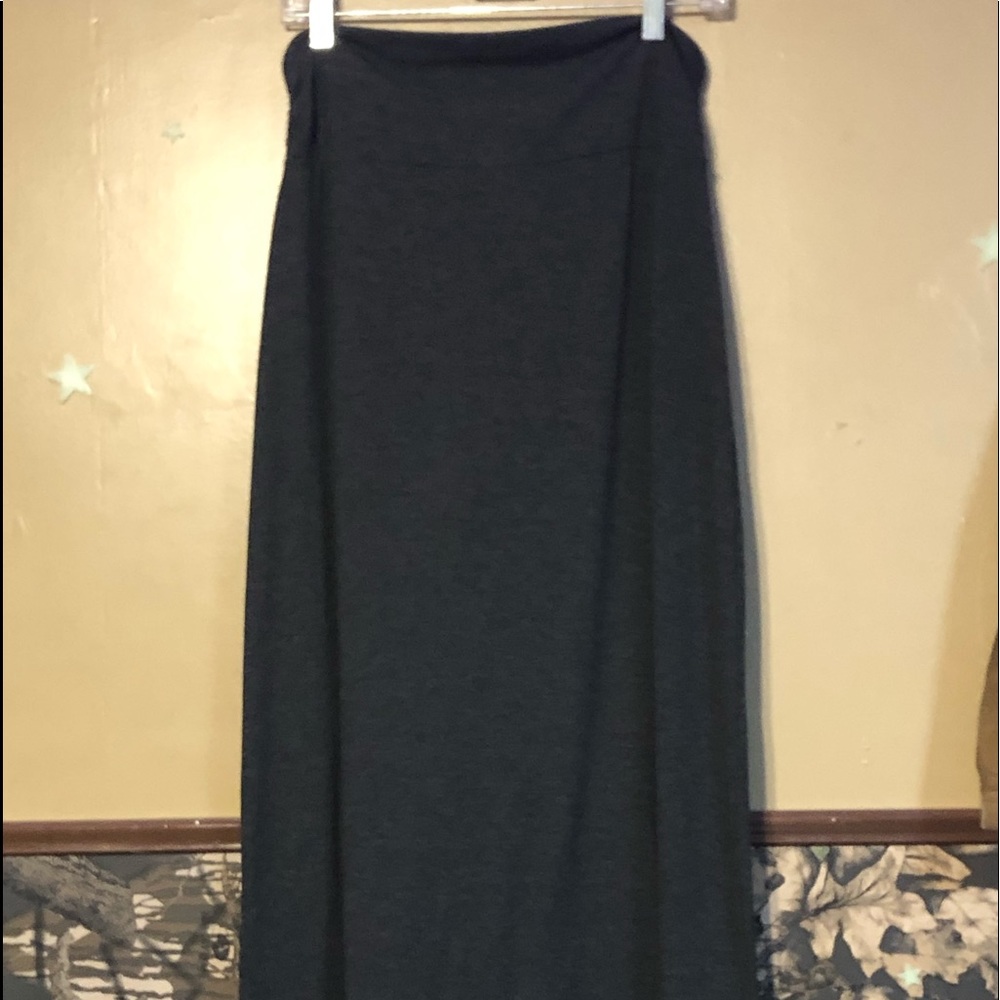 Faded Glory Gray Knit Skirt Sz M